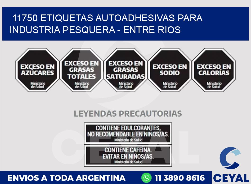 11750 ETIQUETAS AUTOADHESIVAS PARA INDUSTRIA PESQUERA - ENTRE RIOS