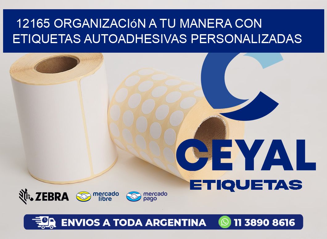 12165 Organización a Tu Manera con Etiquetas Autoadhesivas Personalizadas