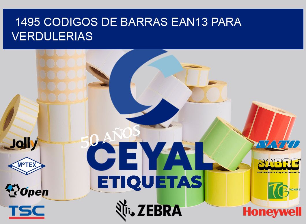 1495 CODIGOS DE BARRAS EAN13 PARA VERDULERIAS
