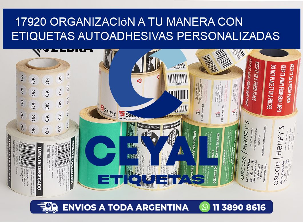 17920 Organización a Tu Manera con Etiquetas Autoadhesivas Personalizadas