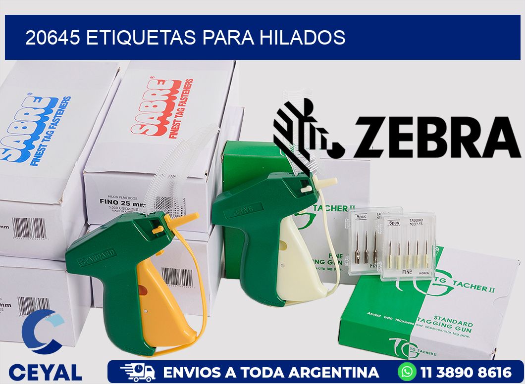 20645 ETIQUETAS PARA HILADOS
