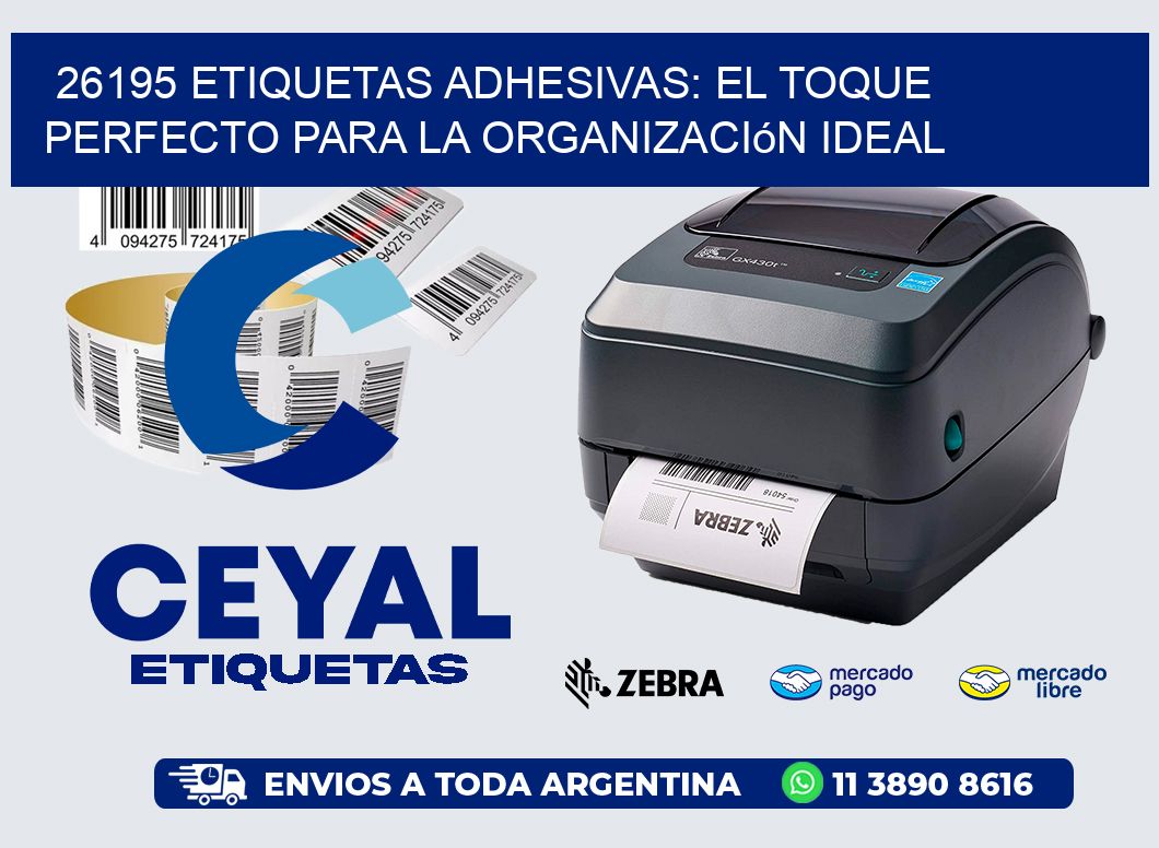 26195 Etiquetas Adhesivas: El Toque Perfecto para la Organización Ideal