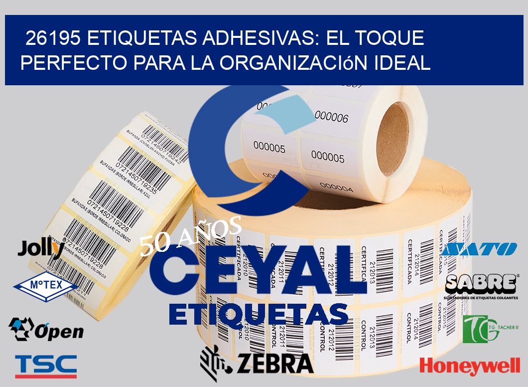 26195 Etiquetas Adhesivas: El Toque Perfecto para la Organización Ideal