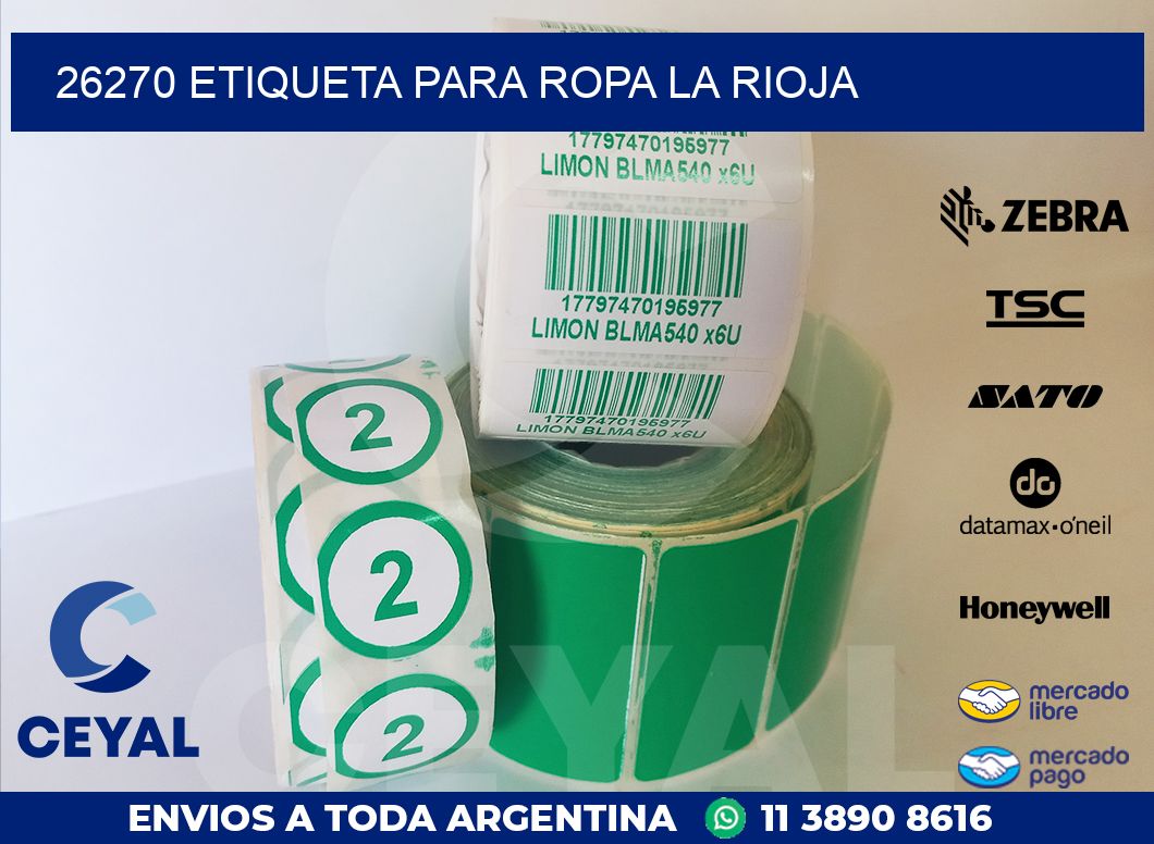 26270 ETIQUETA PARA ROPA LA RIOJA