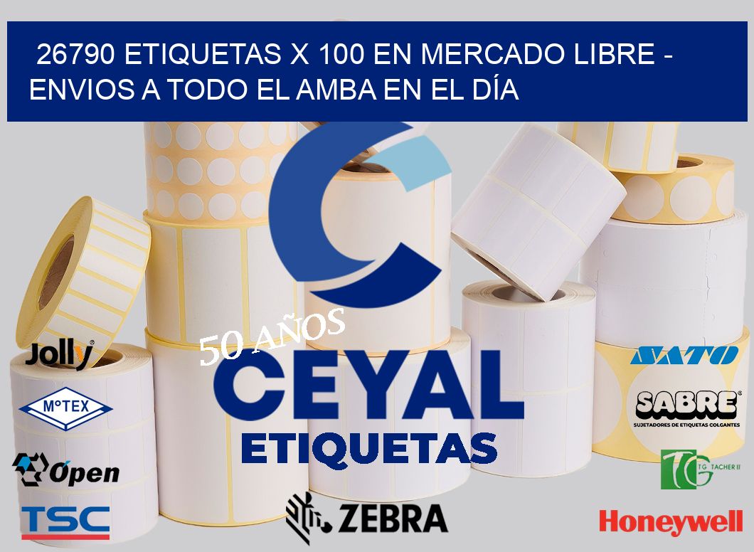 26790 ETIQUETAS X 100 EN MERCADO LIBRE – ENVIOS A TODO EL AMBA EN EL DÍA