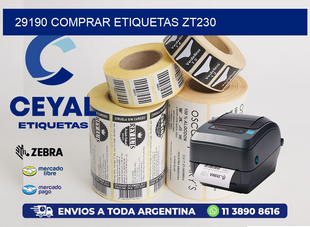 29190 COMPRAR ETIQUETAS ZT230