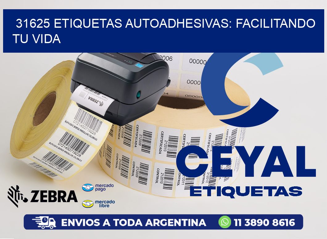 31625 Etiquetas Autoadhesivas: Facilitando tu Vida