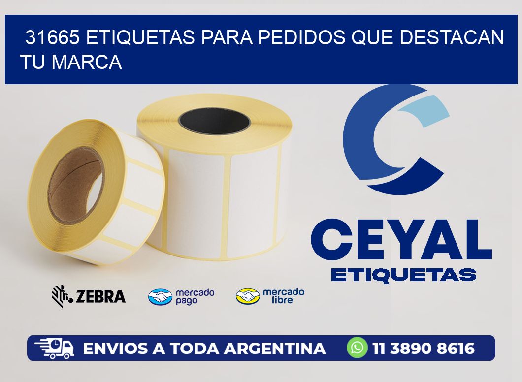 31665 ETIQUETAS PARA PEDIDOS QUE DESTACAN TU MARCA