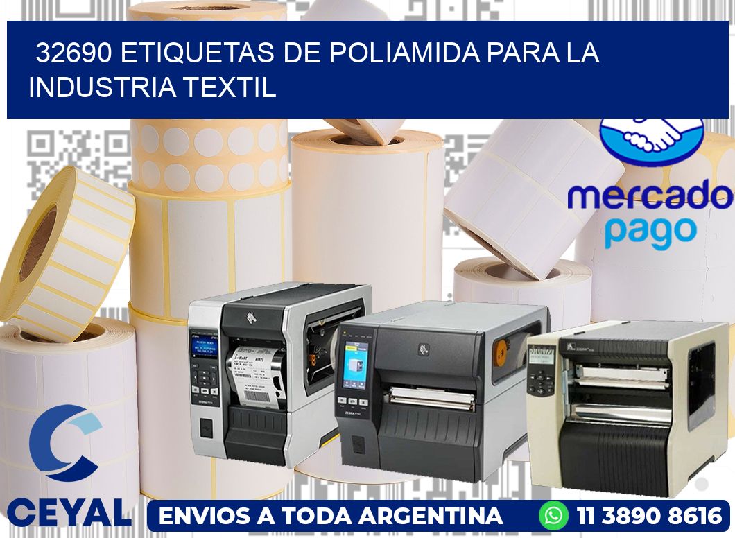 32690 ETIQUETAS DE POLIAMIDA PARA LA INDUSTRIA TEXTIL