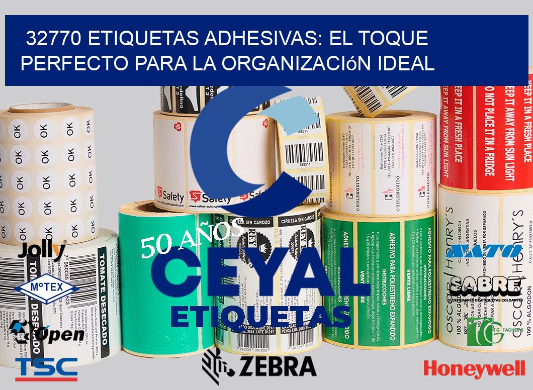 32770 Etiquetas Adhesivas: El Toque Perfecto para la Organización Ideal