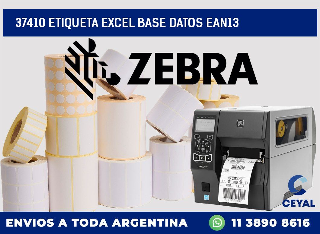 37410 etiqueta excel base datos ean13