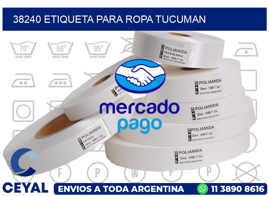 38240 ETIQUETA PARA ROPA TUCUMAN