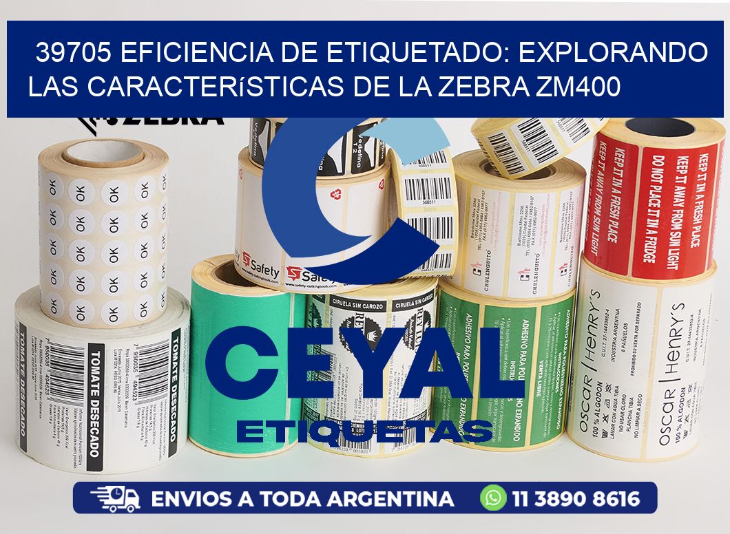 39705 Eficiencia de Etiquetado: Explorando las Características de la Zebra ZM400