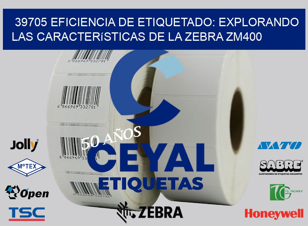 39705 Eficiencia de Etiquetado: Explorando las Características de la Zebra ZM400