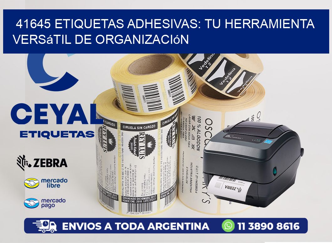 41645 Etiquetas Adhesivas: Tu Herramienta Versátil de Organización