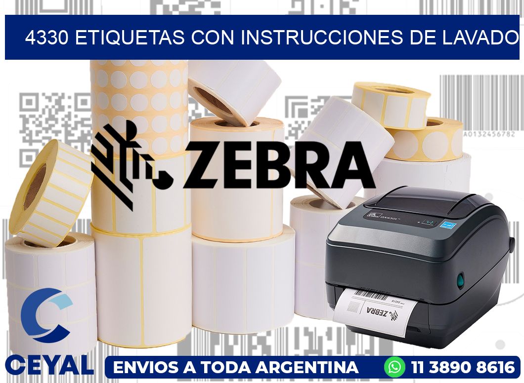 4330 ETIQUETAS CON INSTRUCCIONES DE LAVADO