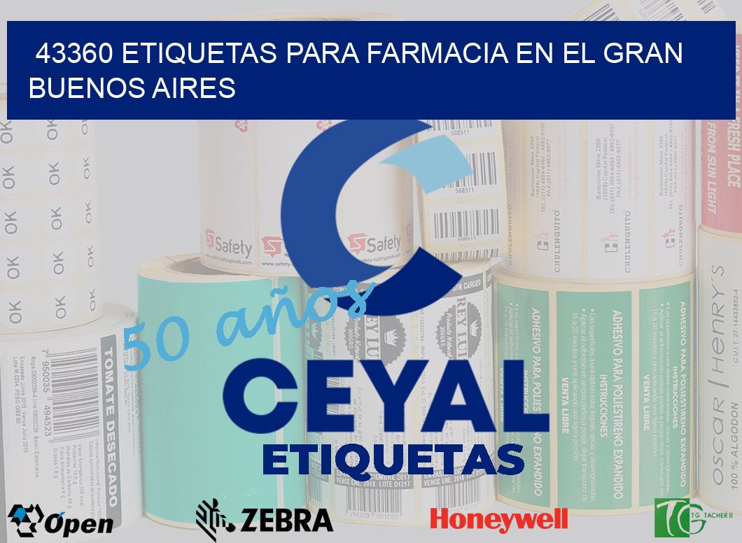 43360 ETIQUETAS PARA FARMACIA EN EL GRAN BUENOS AIRES