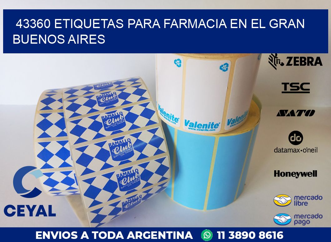 43360 ETIQUETAS PARA FARMACIA EN EL GRAN BUENOS AIRES