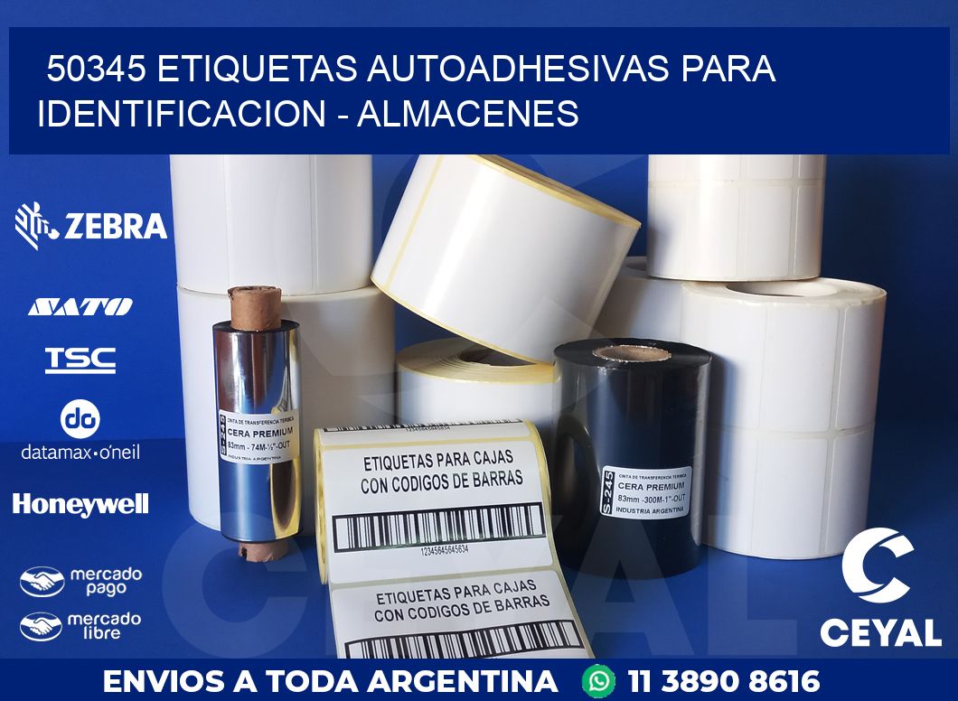 50345 ETIQUETAS AUTOADHESIVAS PARA IDENTIFICACION – ALMACENES
