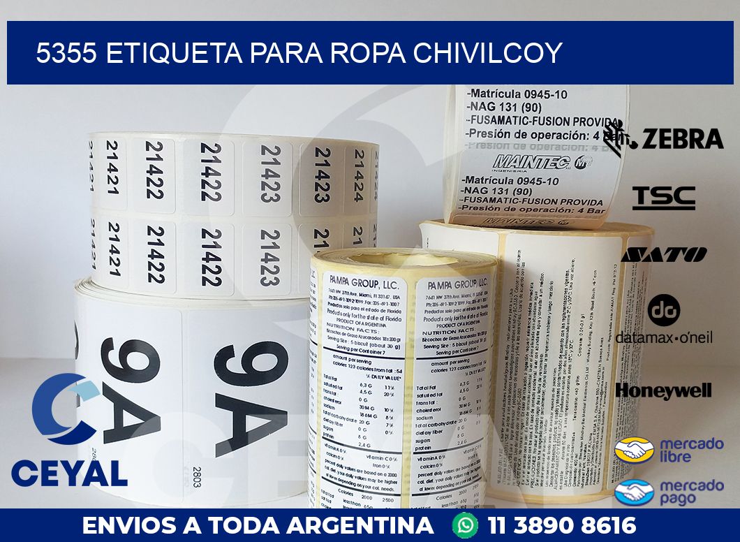 5355 ETIQUETA PARA ROPA CHIVILCOY