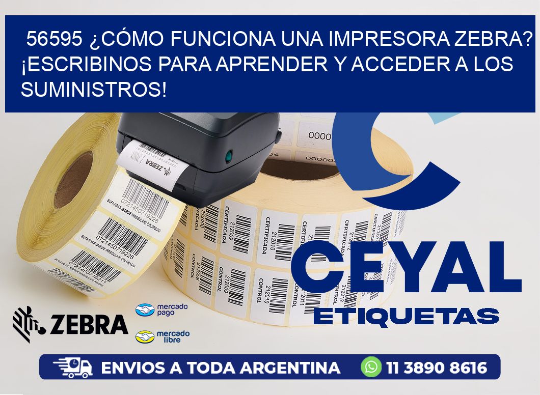56595 ¿CÓMO FUNCIONA UNA IMPRESORA ZEBRA? ¡ESCRIBINOS PARA APRENDER Y ACCEDER A LOS SUMINISTROS!