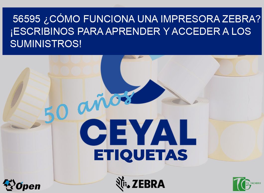 56595 ¿CÓMO FUNCIONA UNA IMPRESORA ZEBRA? ¡ESCRIBINOS PARA APRENDER Y ACCEDER A LOS SUMINISTROS!