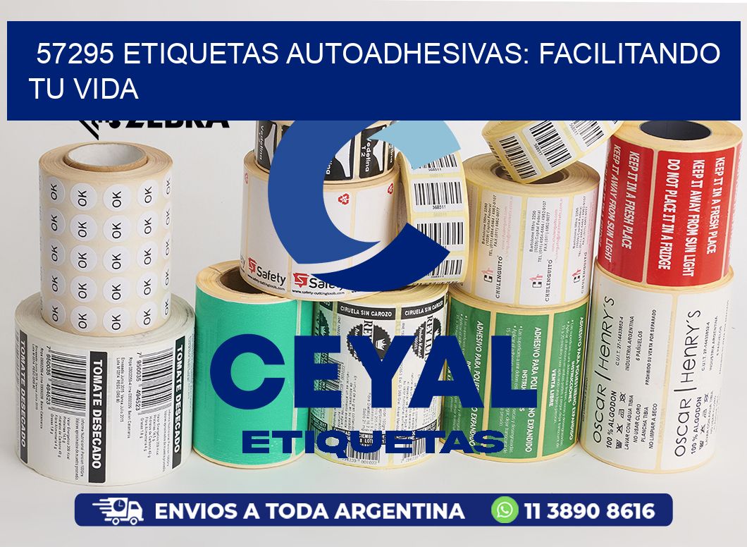 57295 Etiquetas Autoadhesivas: Facilitando tu Vida