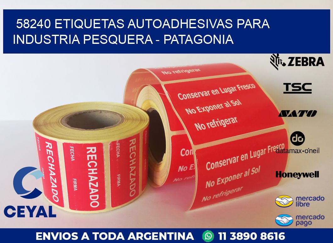 58240 ETIQUETAS AUTOADHESIVAS PARA INDUSTRIA PESQUERA – PATAGONIA