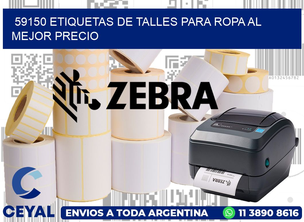 59150 ETIQUETAS DE TALLES PARA ROPA AL MEJOR PRECIO