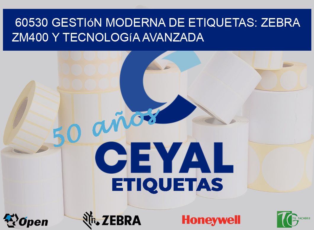 60530 Gestión Moderna de Etiquetas: Zebra ZM400 y Tecnología Avanzada