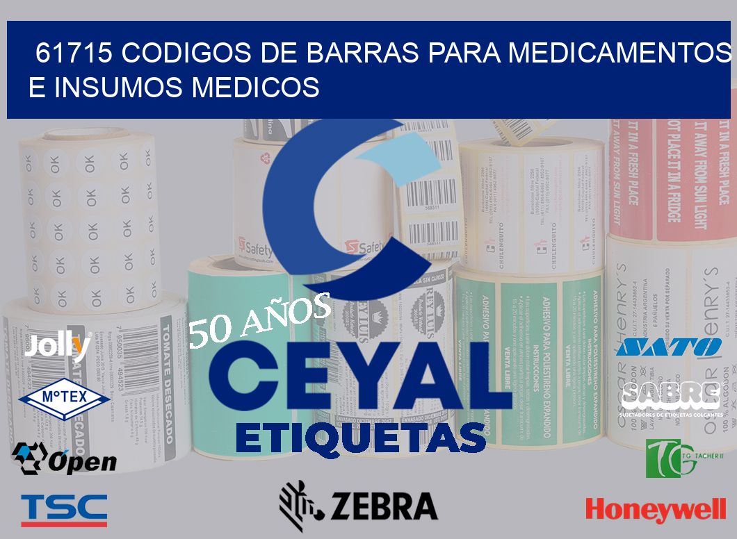 61715 CODIGOS DE BARRAS PARA MEDICAMENTOS E INSUMOS MEDICOS