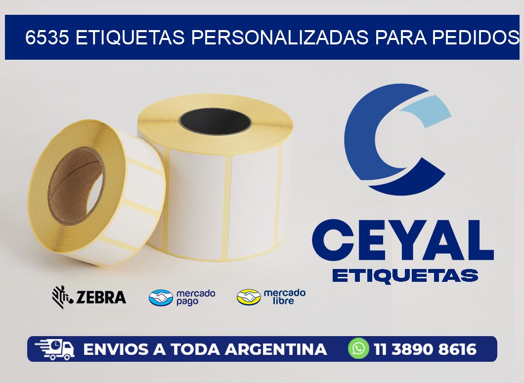 6535 ETIQUETAS PERSONALIZADAS PARA PEDIDOS
