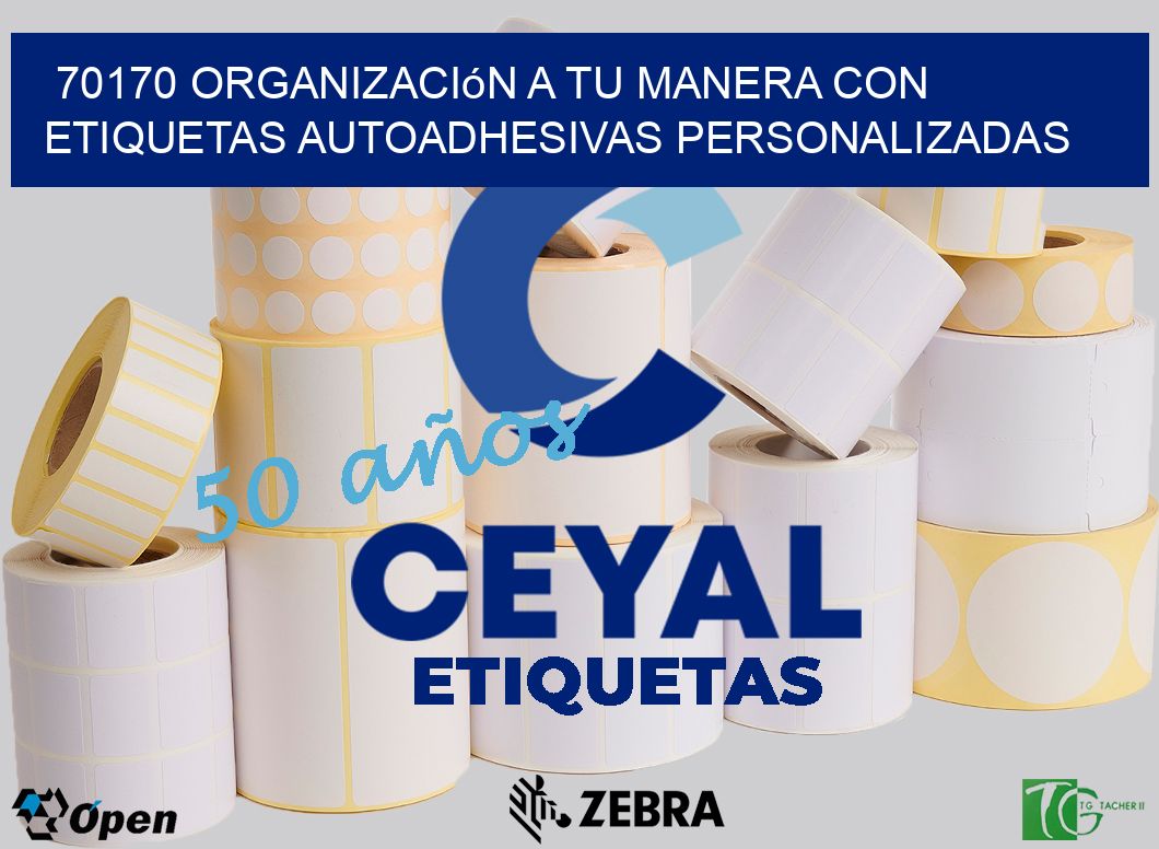 70170 Organización a Tu Manera con Etiquetas Autoadhesivas Personalizadas