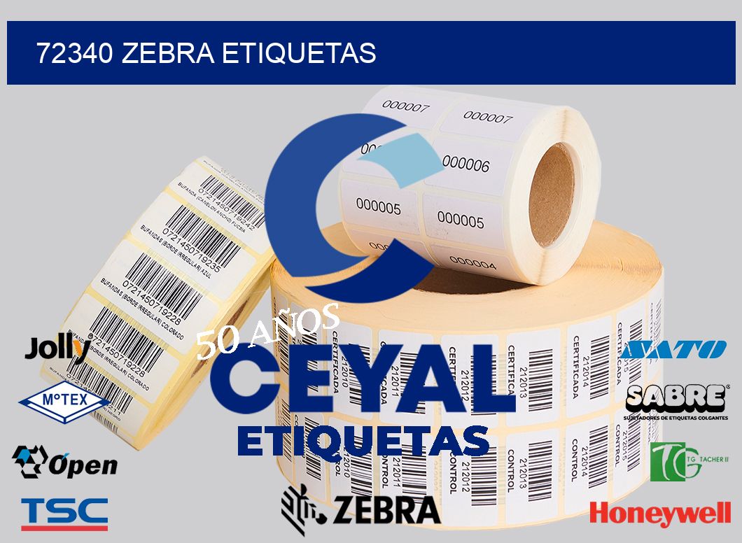 72340 ZEBRA ETIQUETAS