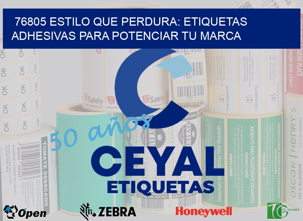 76805 ESTILO QUE PERDURA: ETIQUETAS ADHESIVAS PARA POTENCIAR TU MARCA