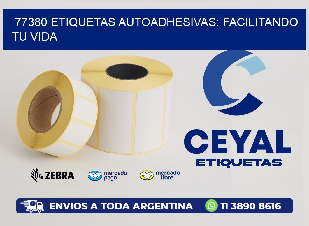 77380 Etiquetas Autoadhesivas: Facilitando tu Vida