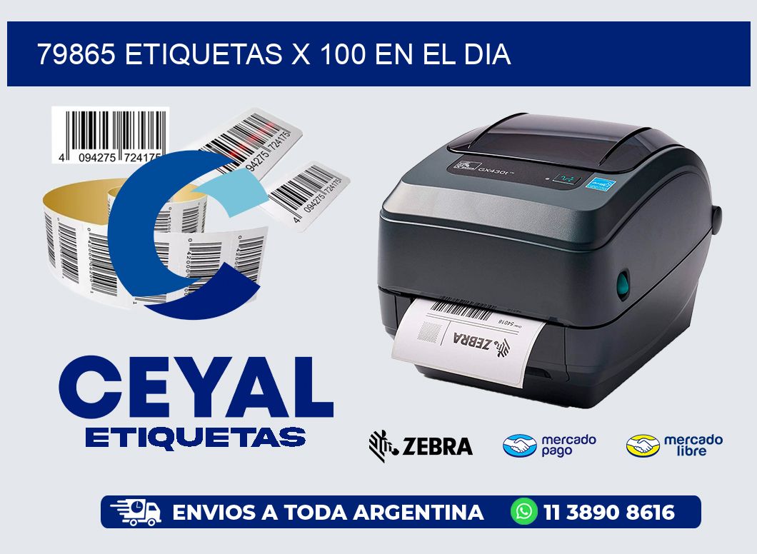 79865 ETIQUETAS X 100 EN EL DIA