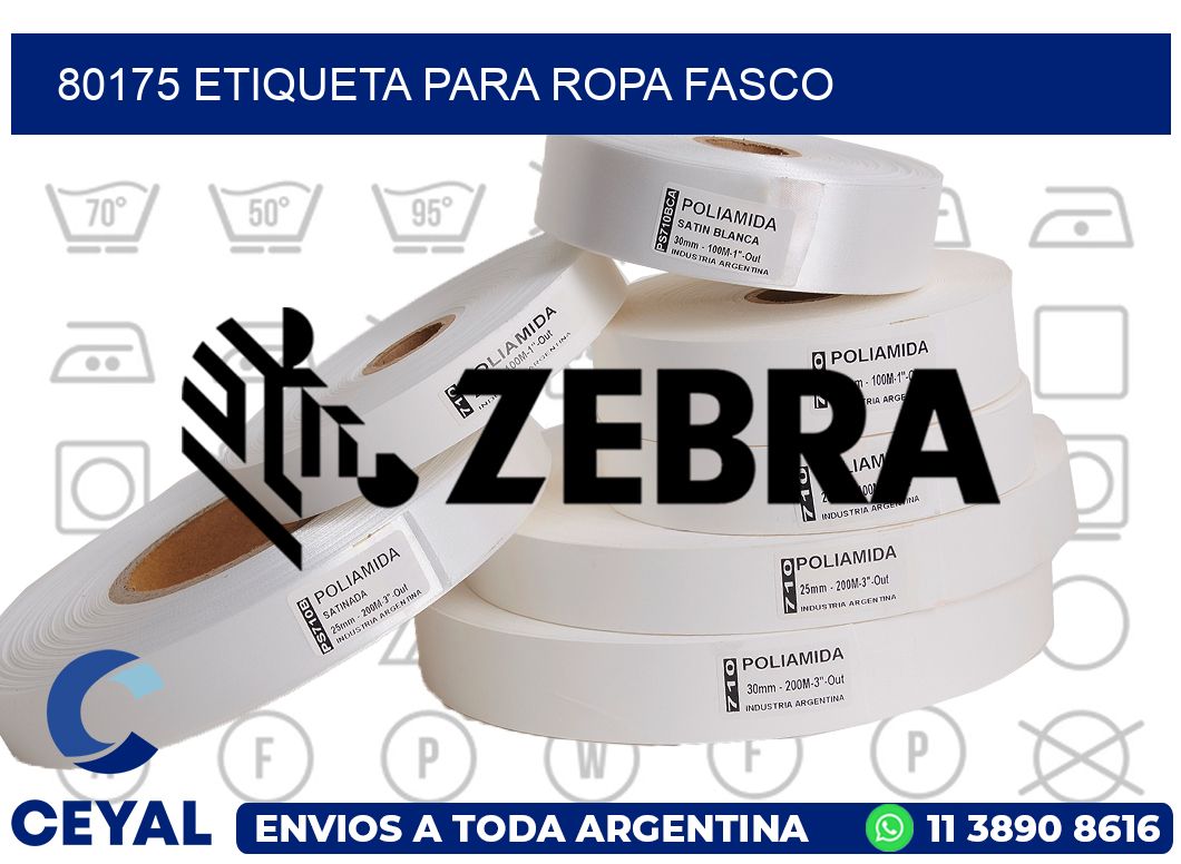 80175 ETIQUETA PARA ROPA FASCO