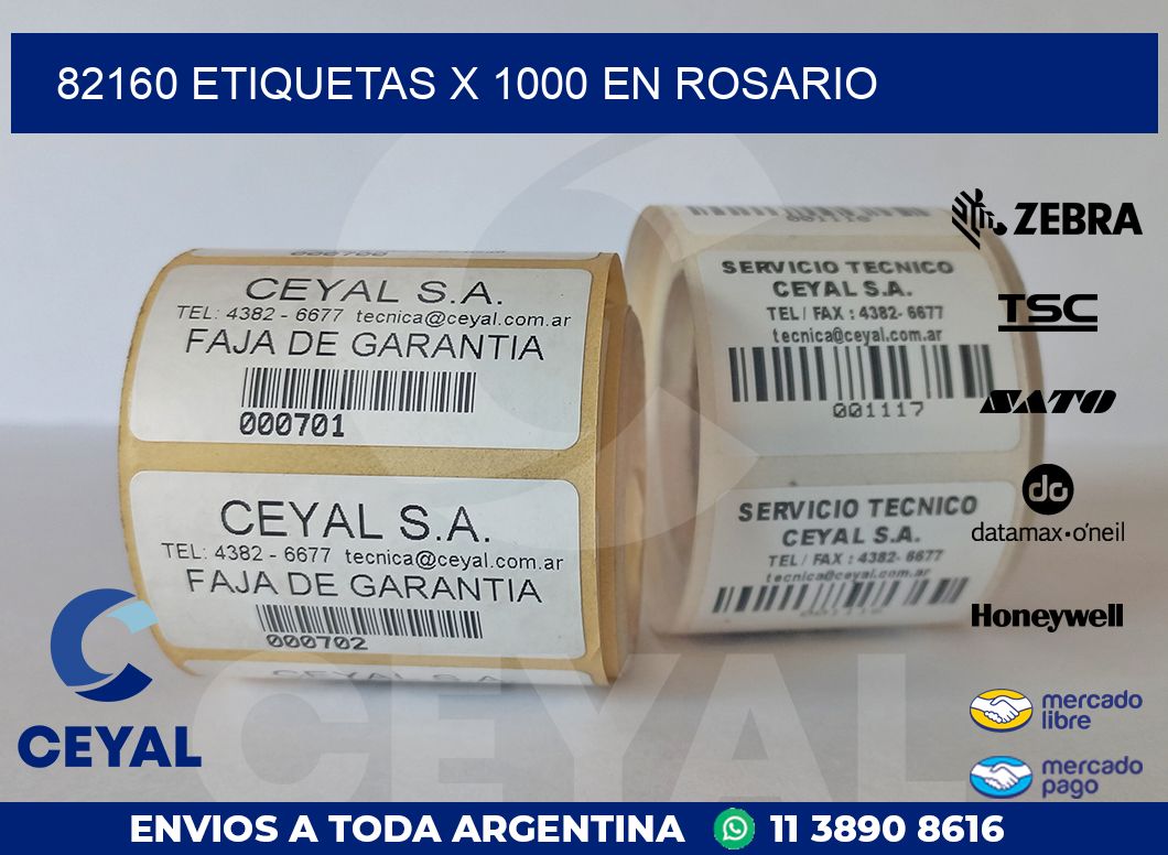 82160 ETIQUETAS X 1000 EN ROSARIO
