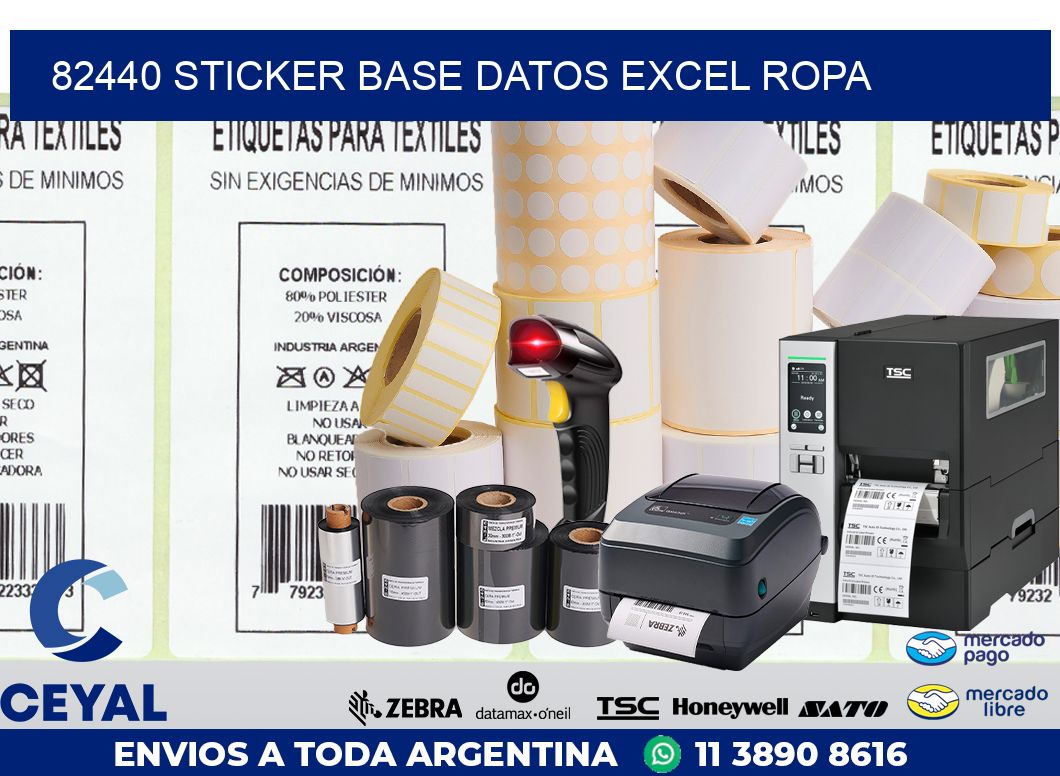 82440 sticker base datos excel ropa