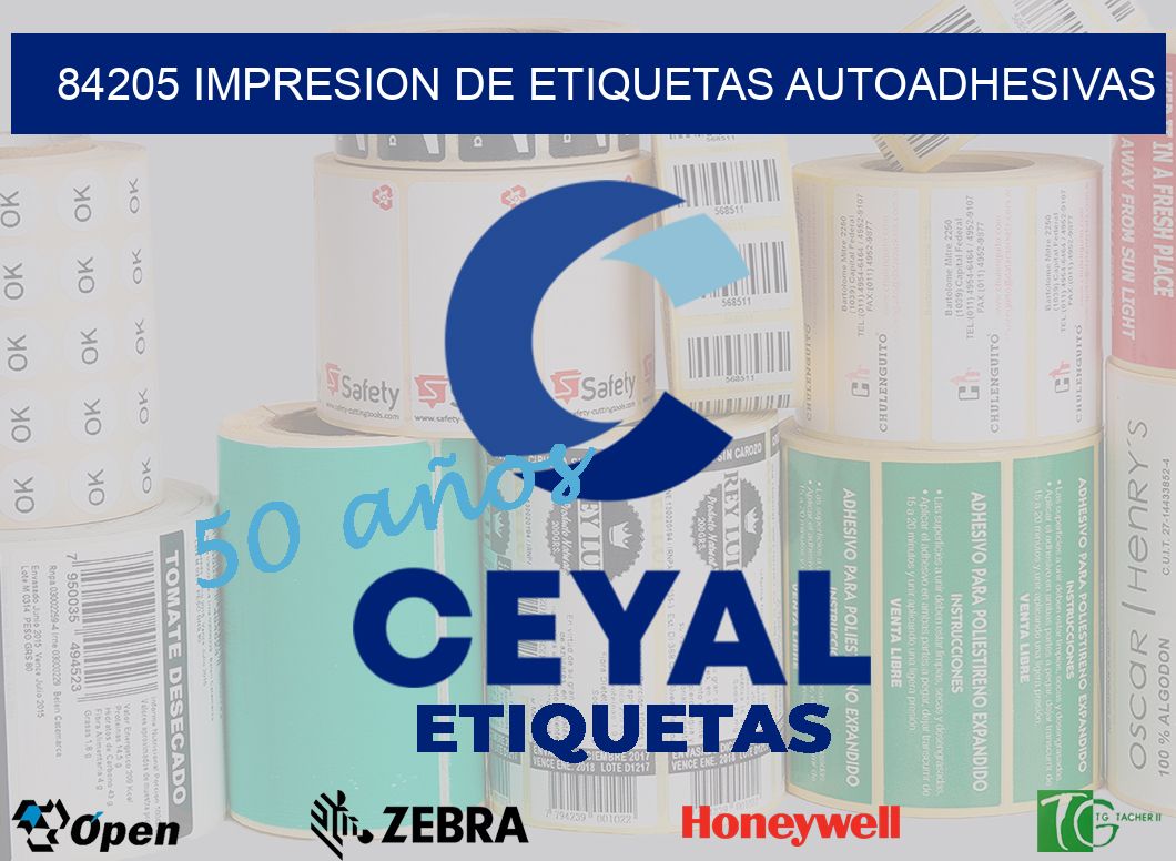 84205 IMPRESION DE ETIQUETAS AUTOADHESIVAS