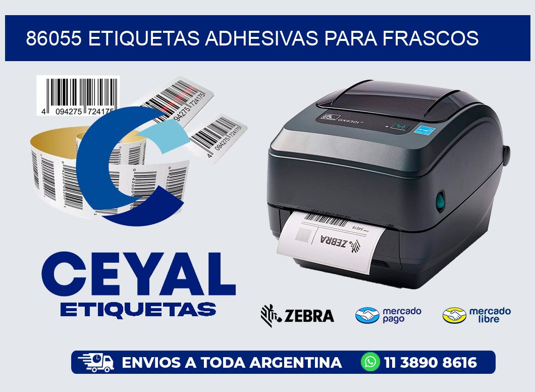 86055 ETIQUETAS ADHESIVAS PARA FRASCOS