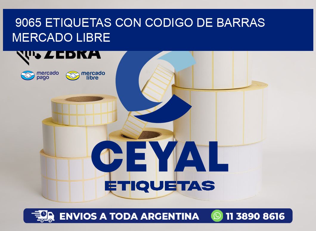 9065 ETIQUETAS CON CODIGO DE BARRAS MERCADO LIBRE