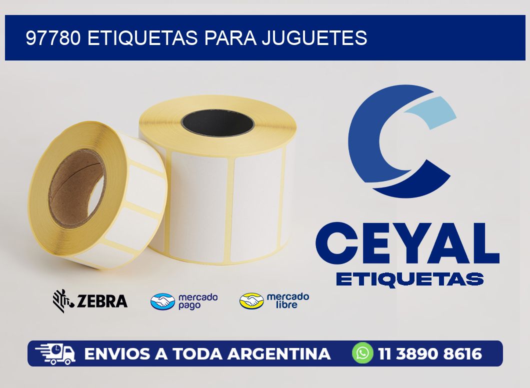 97780 etiquetas para juguetes