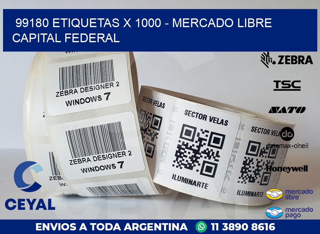 99180 ETIQUETAS X 1000 – MERCADO LIBRE CAPITAL FEDERAL
