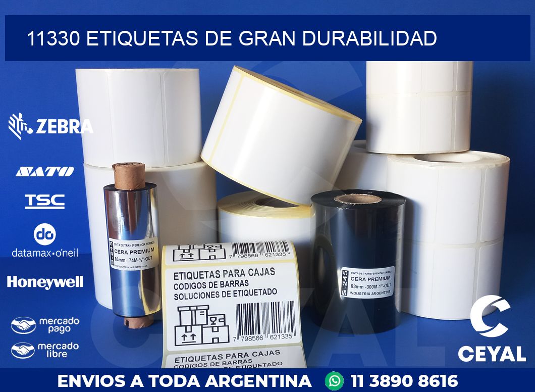 11330 ETIQUETAS DE GRAN DURABILIDAD