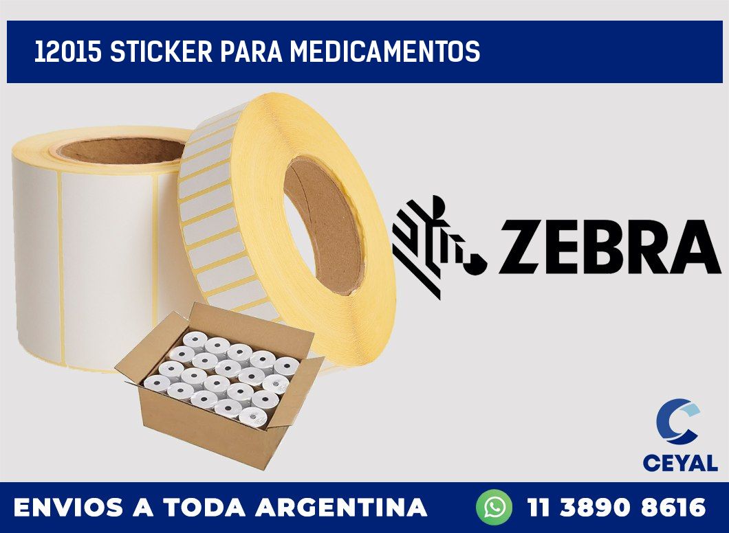 12015 STICKER PARA MEDICAMENTOS