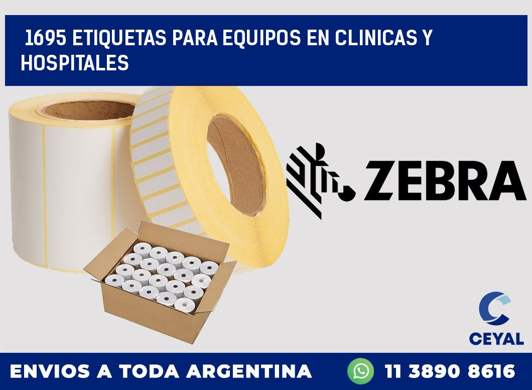 1695 ETIQUETAS PARA EQUIPOS EN CLINICAS Y HOSPITALES