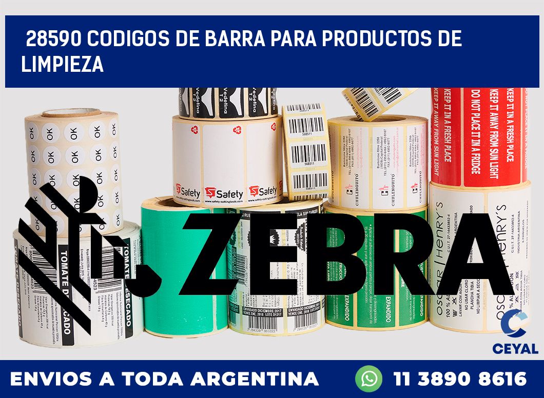 28590 CODIGOS DE BARRA PARA PRODUCTOS DE LIMPIEZA