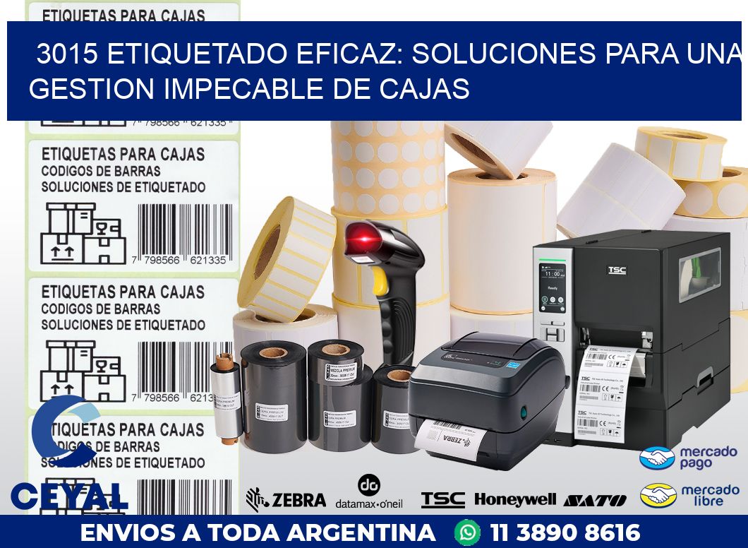 3015 ETIQUETADO EFICAZ: SOLUCIONES PARA UNA GESTION IMPECABLE DE CAJAS